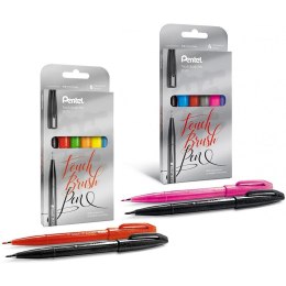 Pisaki pędzelkowe Pentel Brush Sign Pen SES15C 6 k