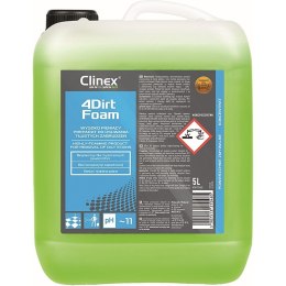 Preparat CLINEX 4Dirt Foam 5L, do usuwania tłustych zabrzudzeń