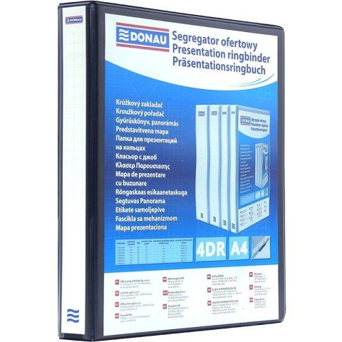 Segregator ofertowy Donau A4/20mm 4R czarny