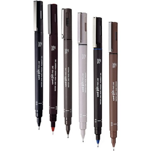 Cienkopis kreślarski Uni Pin-200 0.5mm ciemnoszary