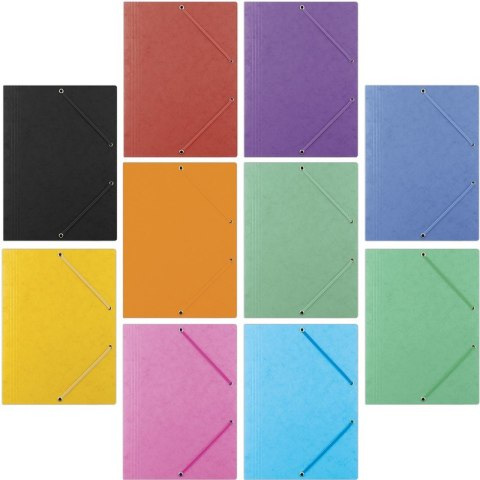 Teczka z gumką DONAU, preszpan, A4, 390gsm, 3-skrz